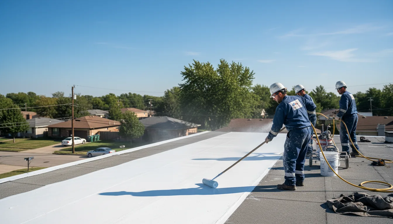 Commercial roof coating in Little Plymouth, VA near me